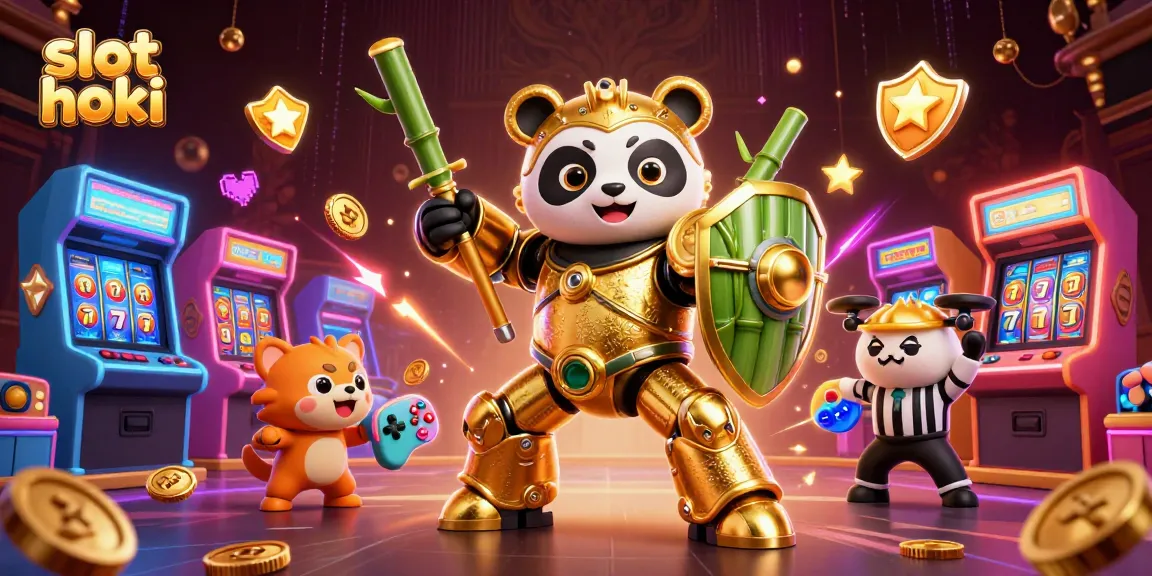 Experience thrilling gameplay with slot hoki in a vibrant casino-inspired 3D illustration.