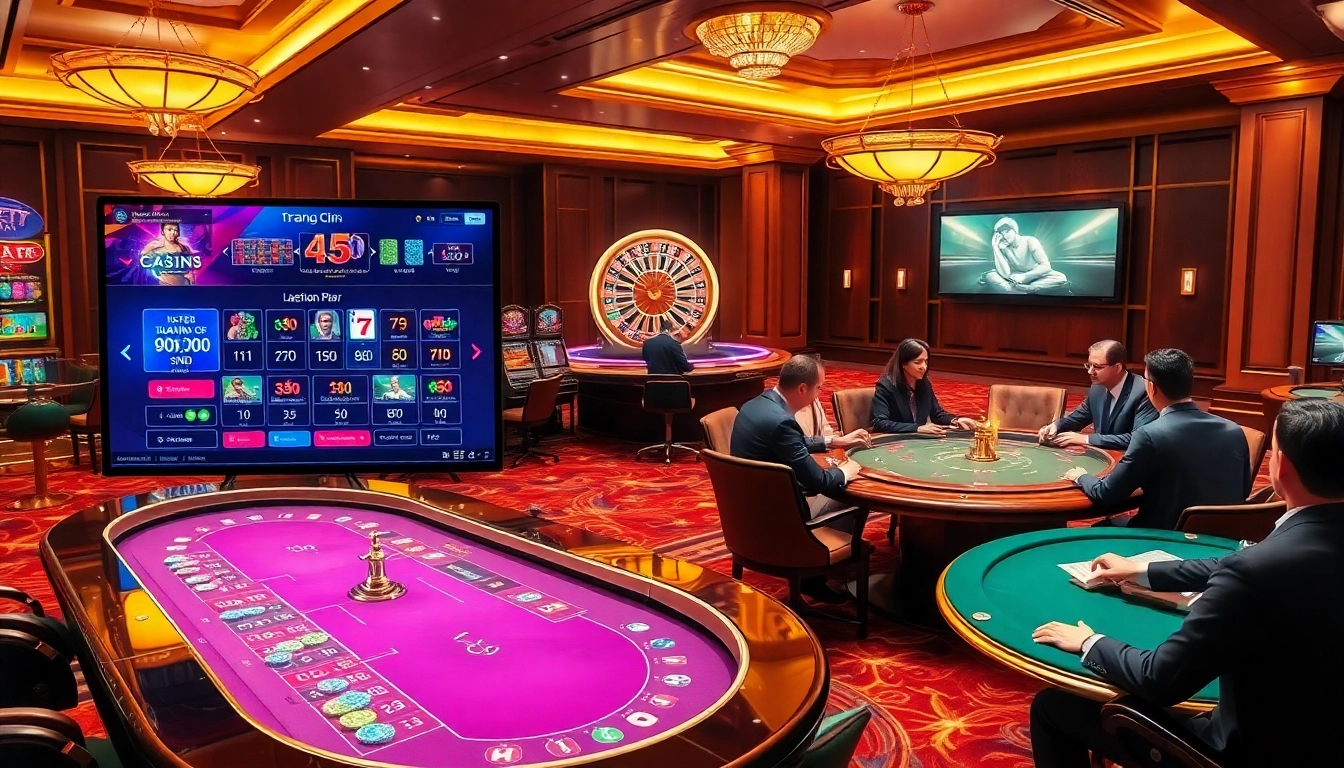 Experience the excitement of gambling at trang chủ sunwin with dynamic tables and vibrant casino atmosphere.