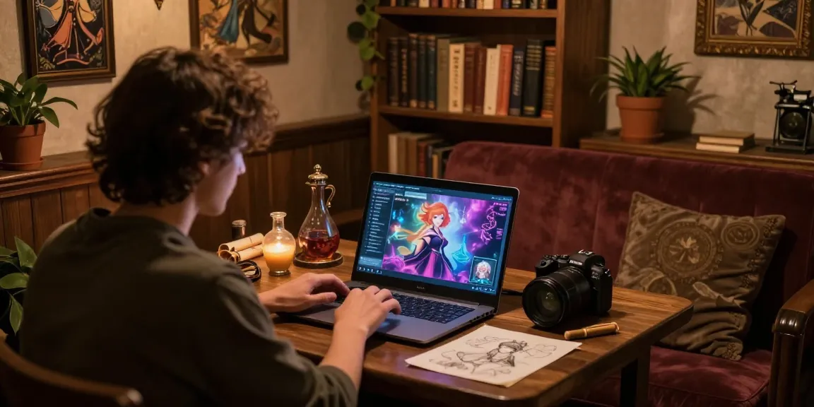 Interactive Tavern AI chat experience in a cozy digital setting, highlighting character engagement.