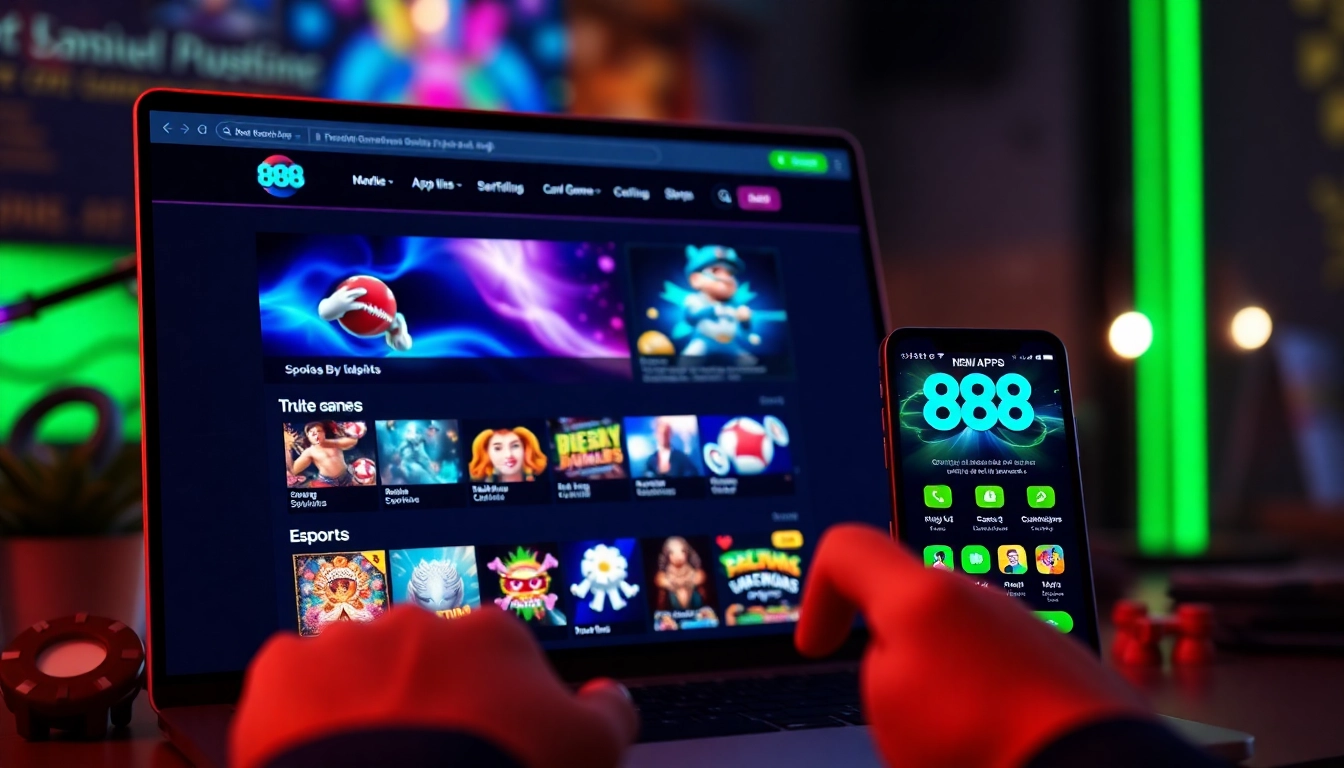 Explore 888 new online gambling features with vibrant games and user-friendly interface.