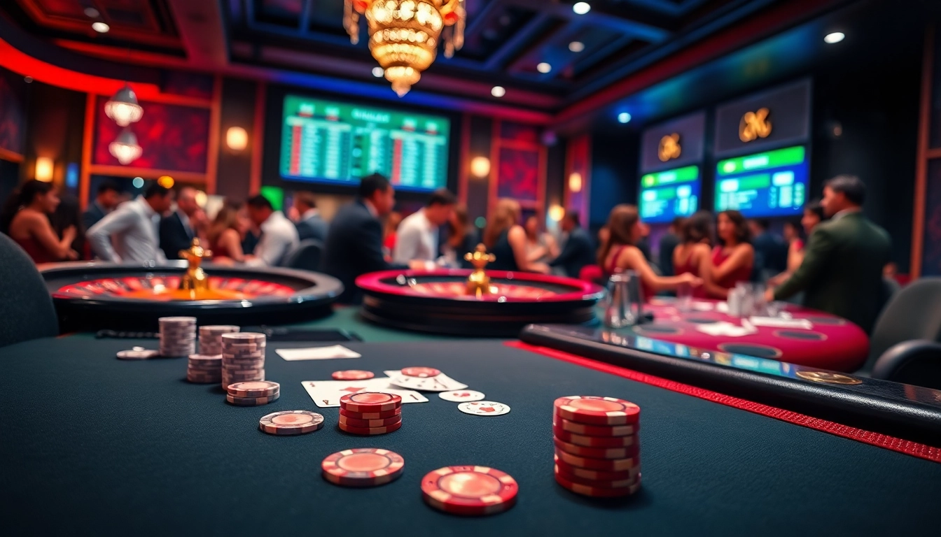 A thrilling casino scene emphasizing betting action and exciting gameplay at https://whycazino.com.