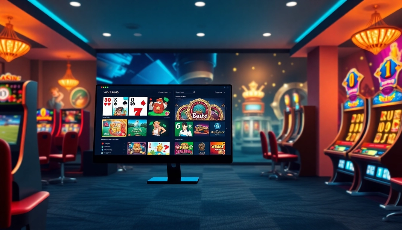 Online casino interface featuring games and security elements at https://whycazino.com for a safe gambling experience.