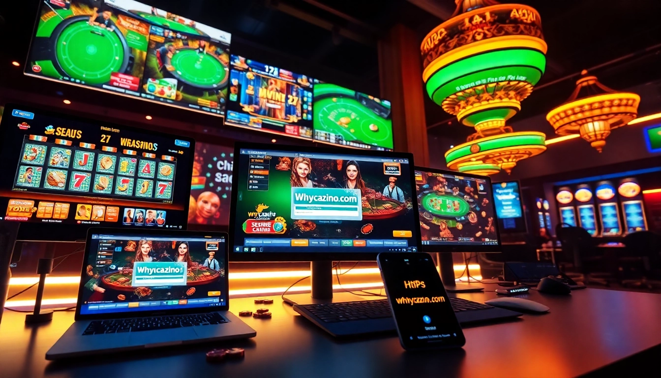 Experience gaming excitement at https://whycazino.com with a vibrant online casino atmosphere showcasing interactive slots and tables.
